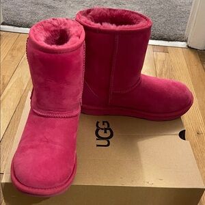 UGG Pink Sheepskin Boots